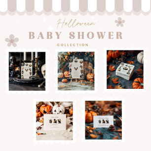 Gothic Halloween Little Boo Baby Shower Napkin
