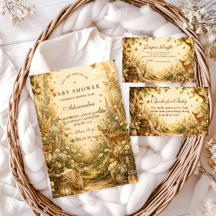 Enchanted Woodland Boho Diaper Raffle Enclosure Card