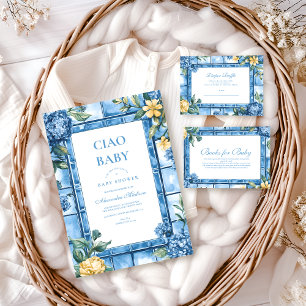 Watercolor Ciao, Baby Italian Baby Books for Baby  Enclosure Card