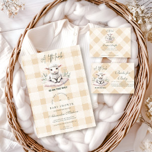 A Little Lamb Baby Shower Napkin