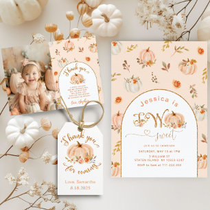 Our Little pumpkin is turning One birthday Invitation