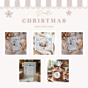 Photo Christmas Doodle Line Art Holiday