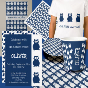 Owl Birthday Party Guest of Honour T-Shirt