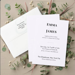Minimalist Ampersand Wedding   Seating Chart