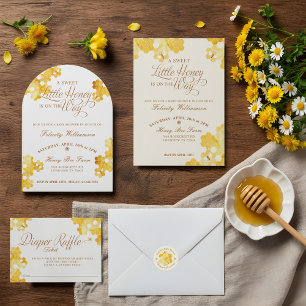 Sweet Little Honey On The Way Bee Baby Shower Guest Book