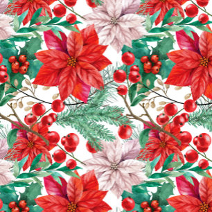 Beautiful red and white Christmas poinsettia Coffee Mug