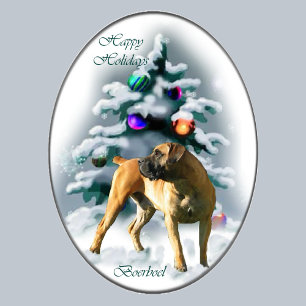 Boerboel Christmas Gifts Holiday Card