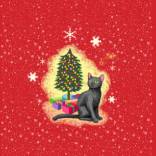 Merry Christmas Cat Stationery