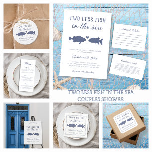 Two Less Fish In The Sea Couples Shower Square Sticker