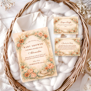 Western Floral Cowgirl Baby Shower Invitation
