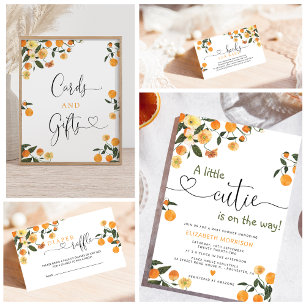 Little Cutie baby advice and predictions card