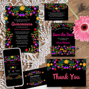 Mexican Fiesta Floral Black Custom Enclosure