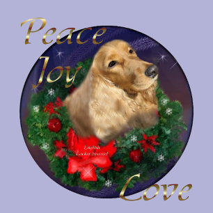 English Cocker Spaniel Christmas Gifts Holiday Card
