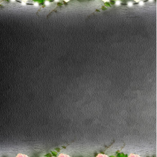 Chalkboard Rose Wedding Reception Card