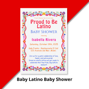 National hispanic heritage    Baby shower Invitation