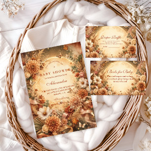 Whimsical Fall Boho Baby Shower Invitation