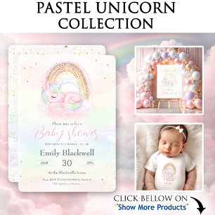 Unicorn Baby Shower Paper Napkins