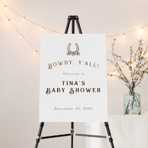 Western Themed Baby Shower Thank You Card