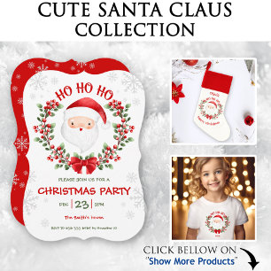 Cute Santa Claus Christmas Acrylic Ornament