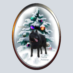 Schipperke Christmas Gifts Holiday Card