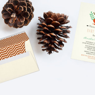 Tribal Woodland Fox Baby Shower Invitation