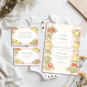 Italian Market Produce Baby Shower Invitation