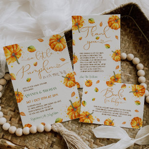 Fall Baby Shower Diaper Raffle Enclosure Card