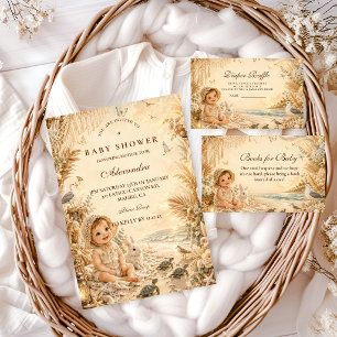 Elegant Beach Boho Baby Shower Napkin