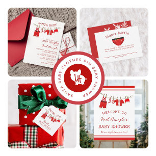 Santa Baby Christmas Baby Shower Favour Box