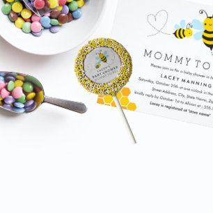 Mummy To Bee Chevron Baby Shower Invitation