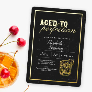 Aged to Perfection Cocktail 50th Birthday Party