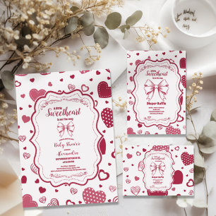 Cute Sweetheart Valentine's Day Baby Shower Napkin