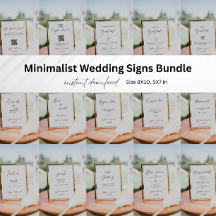 Minimalis Wedding Guest Book sign, Pedestal Sign