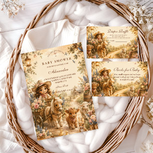 Elegant Girl Western Boho Baby Shower Napkin