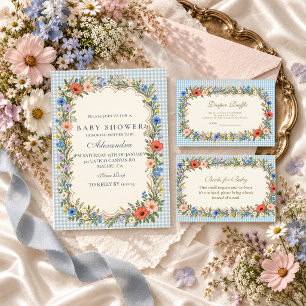 Multicolor Wildflower Baby Shower Napkin
