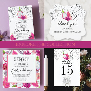 Pitaya Summer Wedding Invitation