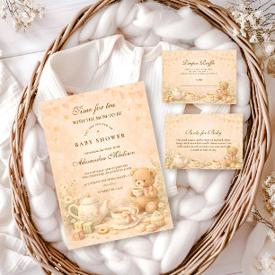 Vintage Tea Afternoon Baby Shower Napkin