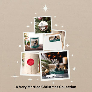 Bold Photo A Very Married Christmas Holiday Card