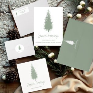 Woodland Trees Christmas Return Address