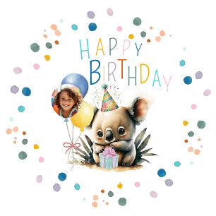 Koala Birthday Paper Plates