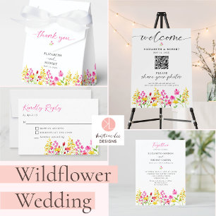 Budget Wildflower Wedding Watercolor Elegant