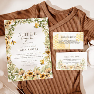 Diaper Raffle Bumblebee Honeycomb Enclosure Card