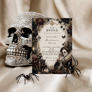 Enchanted Clown Halloween Masquerade Invitation
