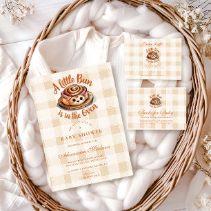 Bun in the Oven Baby Shower Registry Enclosure Card