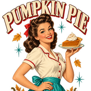 Pumpkin Pie Social Club Vintage 1950s Women's T-Sh T-Shirt