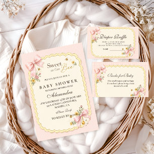 Coquette Sweet Bee Baby Shower Napkin
