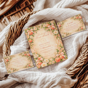 Love at First Peach Bridal Shower Napkin