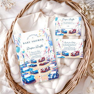 Classic Car Baby Celebration Invitation