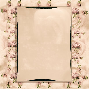 Vintage Rose Reception Invitation