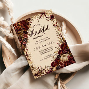Luxurious Opulent Thanksgiving Soirée Napkin